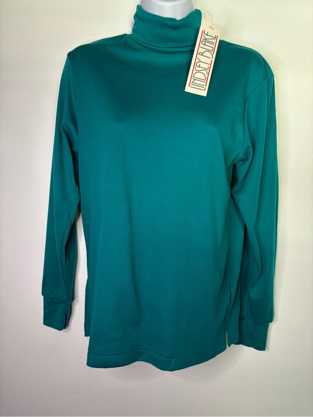Lindsey Blake Vintage Teal Turtleneck Size M - NWT